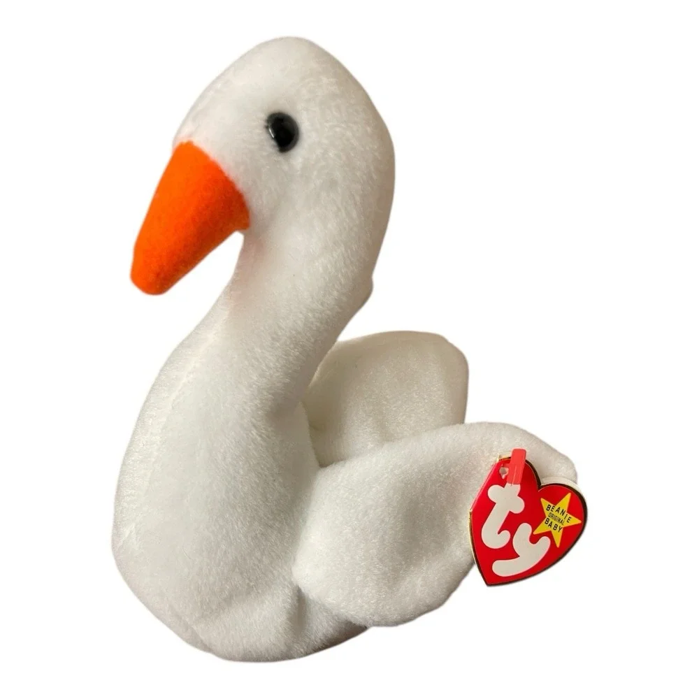 TY Gracie The Goose Beanie‎ Baby 1996 Plush Toy Stuffed Animal MWMT Bird